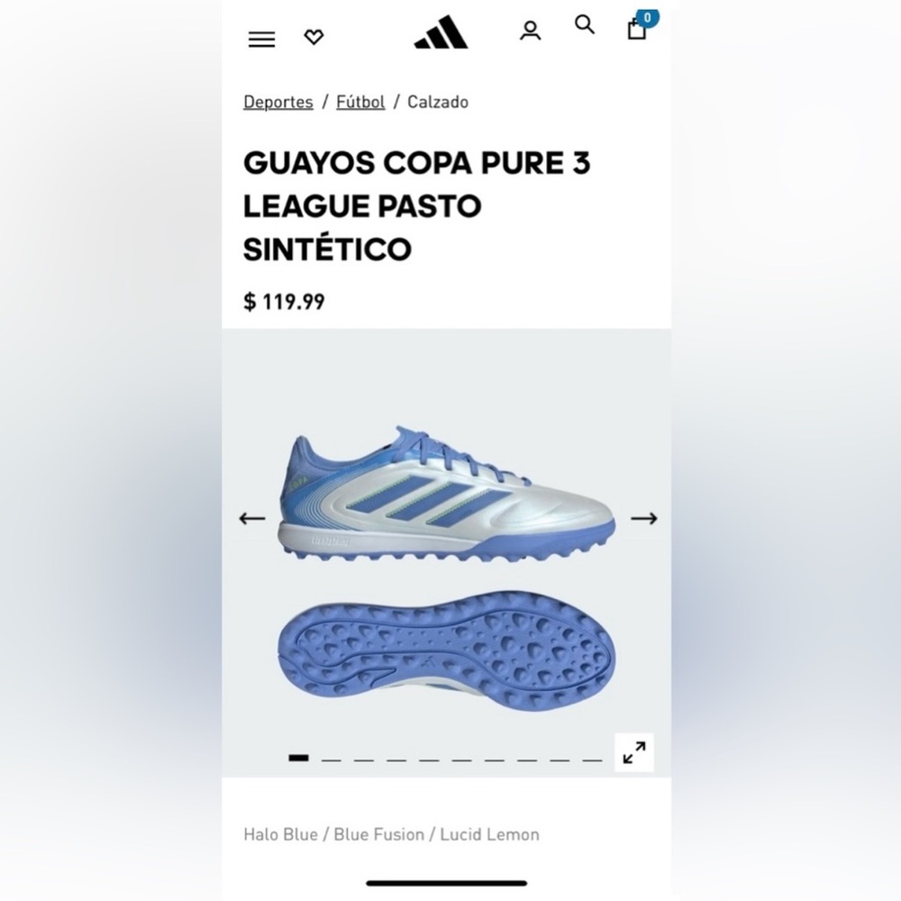 Adidas Copa Pure 3 League – Comfortable Cleats for Synthetic Turf - Picture 7 of 8